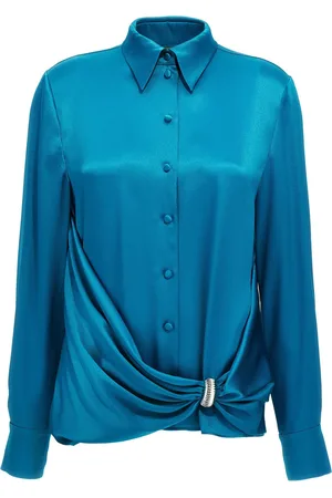 Alberta Ferretti Jupe en satin à design drapé