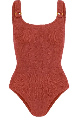 Hunza G Maillot de bain Domino à effet froissé