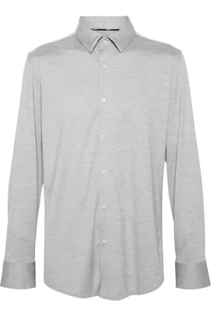 HUGO BOSS Chemise chinée à manches longues