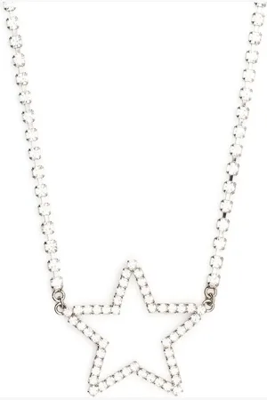Alessandra Rich Collier à cristaux et pendentif étoile