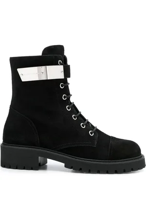 Giuseppe Zanotti Bottines lacées à plaque logo