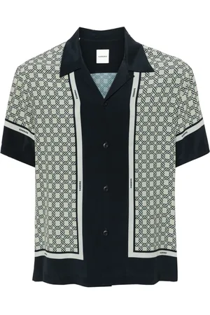 Sandro Chemise en satin à imprimé graphique
