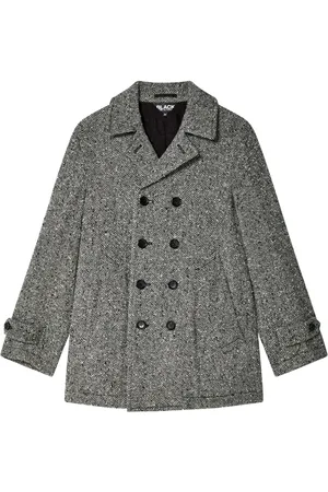 Comme des Garçons Manteau à motif de chevrons