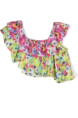 Msgm Blouse volantée à fleurs