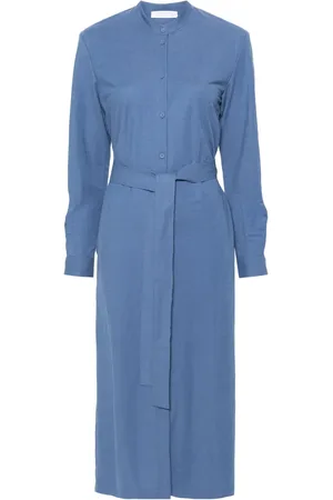 Harris Wharf London Robe-chemise à taille ceinturée