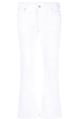 Dsquared2 Jean White Bull à coupe évasée