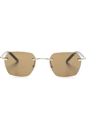 Montblanc Lunettes de soleil carrées à plaque logo