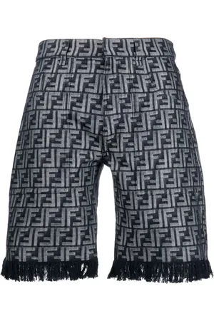 Fendi Bermuda frangé à motif monogrammé