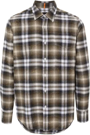 HUGO BOSS Chemise en flanelle à carreaux