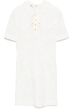 Alessandra Rich Robe courte à détail de nœud
