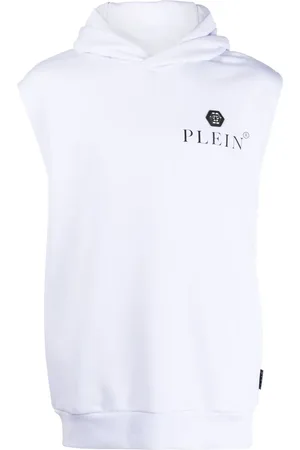 Philipp Plein Hoodie sans manches à logo imprimé