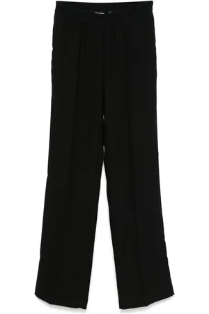 Ermanno Firenze Pantalon droit à taille à logo