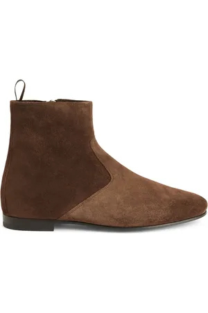 Giuseppe Zanotti Bottines en daim à empiècements