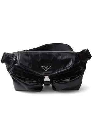 Prada Sac banane en cuir