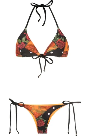 AMIR SLAMA Bikini à fleurs