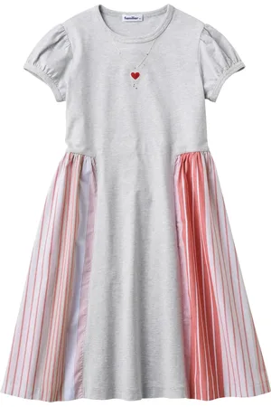 Familiar Robe mi-longue en coton à motif cœur