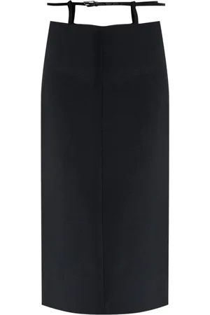 The Attico Jupe mi-longue à taille ceinturée
