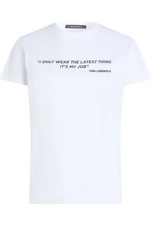 Karl Lagerfeld T-shirt à slogan imprimé