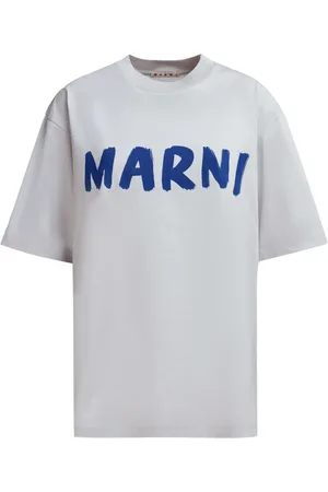 Marni T-shirt en coton à logo imprimé