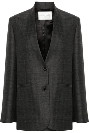 FORTE FORTE Blazer en laine à simple boutonnage