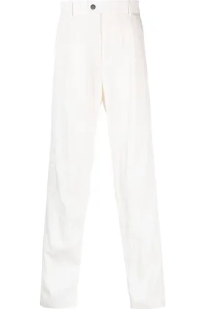 Giorgio Armani Pantalon droit à effet froissé