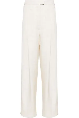 Serafini Pantalon droit à design plissé