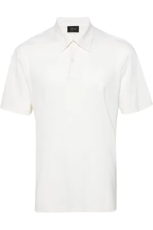 BRIONI Polo en laine à logo brodé