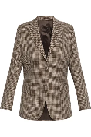 OFFICINE GENERALE Blazer à motif pied-de-poule