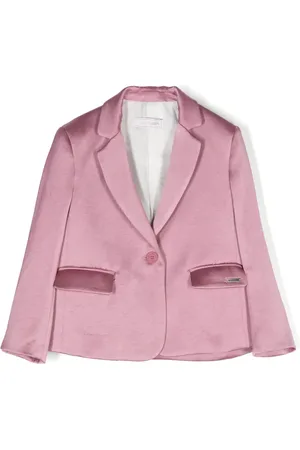 MONNALISA Blazer en satin à simple boutonnage