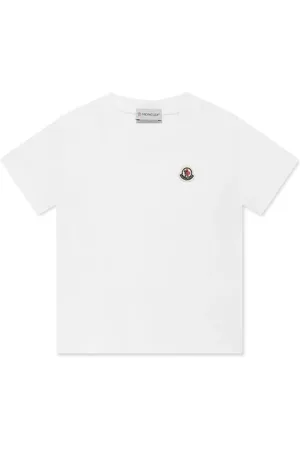 Moncler T-shirt en coton à patch logo