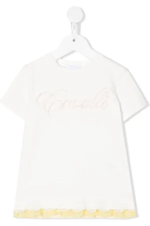 Roberto Cavalli T-shirt à logo brodé