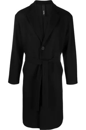 HEVO Manteau boutonné Cisternino à taille ceinturée