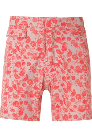 AMIR SLAMA Short de bain à fleurs