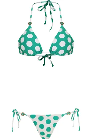 AMIR SLAMA X Jade bikini Jade à pois