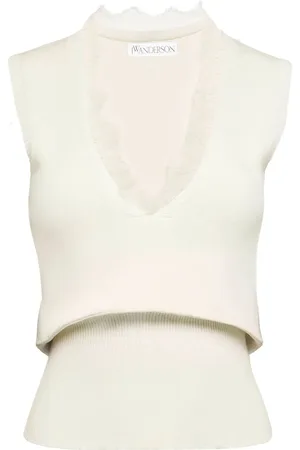 J.W.Anderson Haut à bords en dentelle