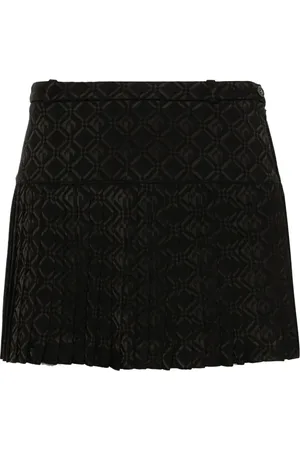 Marine Serre Minijupe à motif Moon Diamond en jacquard