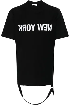 Helmut Lang T-shirt New York City à manches contrastantes