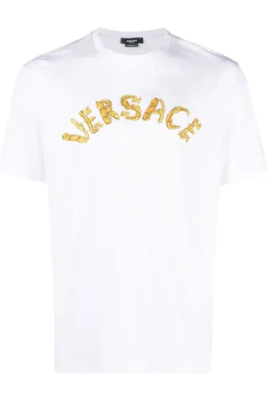 VERSACE T-shirt Seashell Baroque en coton
