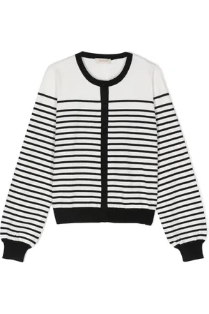 Twin-Set Cardigan à logo intarsia