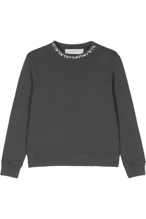 Golden Goose Sweat en coton à ornements en cristal