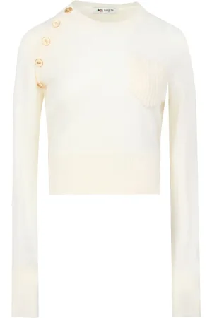 PORTS 1961 Pull en laine à boutons logo
