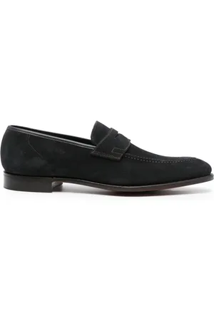 Crockett & Jones Mocassins en daim à bout en amande