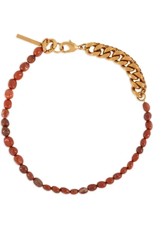 DRIES VAN NOTEN Collier en chaîne serti de pierres
