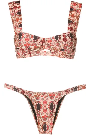 AMIR SLAMA Bikini à fleurs