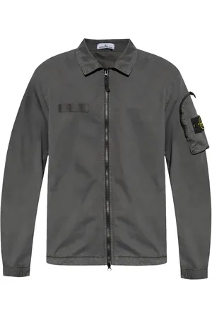 Stone Island Chemise en coton stretch à motif Compass