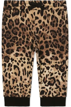 Dolce & Gabbana Pantalon de jogging à imprimé léopard