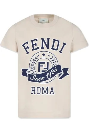 Fendi T-shirt en coton à logo imprimé
