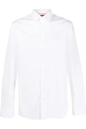 HUGO BOSS Chemise en coton à coupe droite