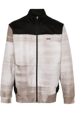 HUGO BOSS Veste zippée à motif abstrait