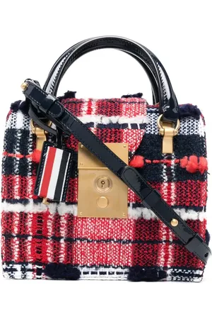 Thom Browne Mini sac à main Mrs. Thom à carreaux Madras